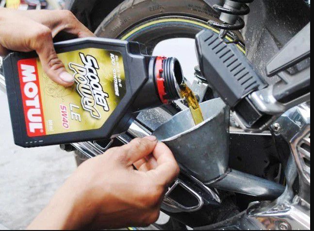 changing engine oil